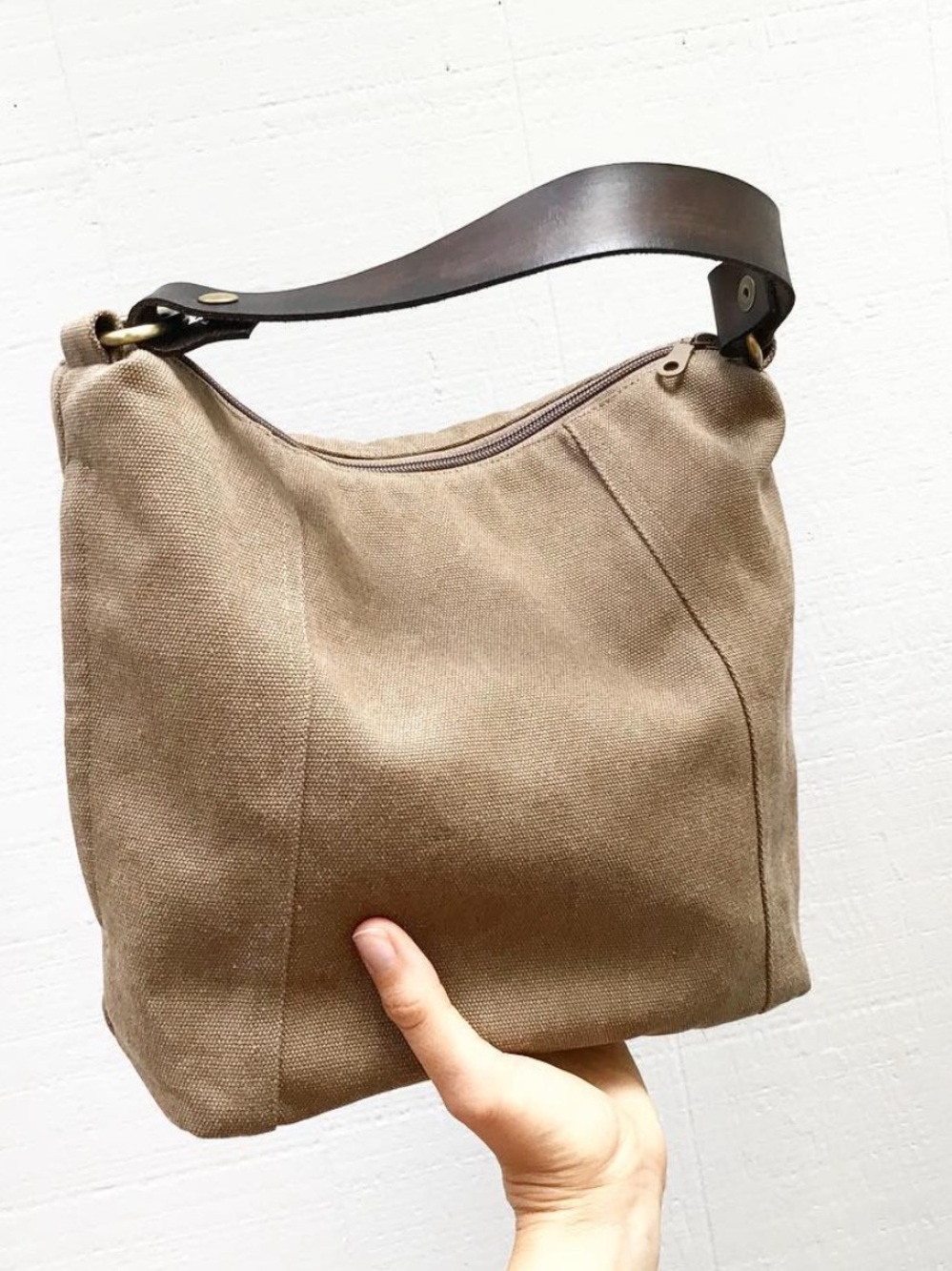 Meridian Lee Artisan Canvas Hobo Bag - Picture 9 of 16